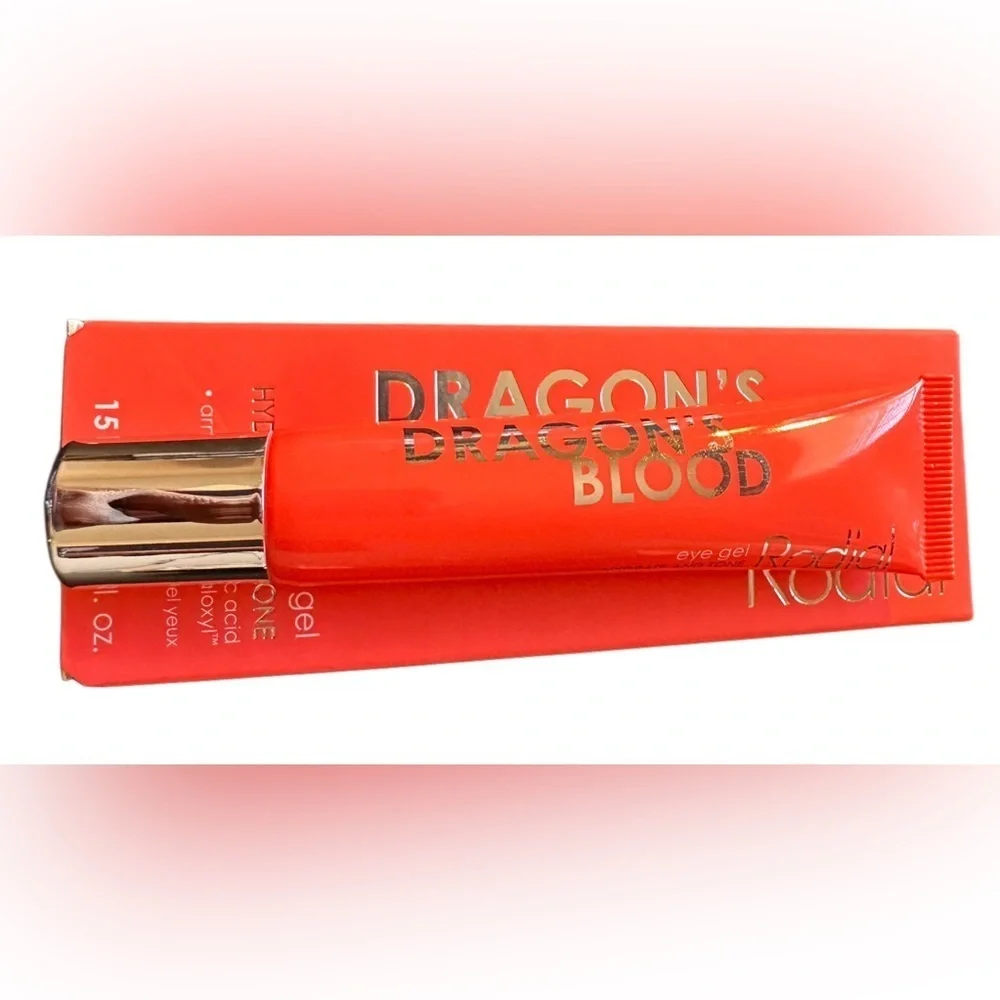 NIB DRAGON’S BLOOD EYE GEL HYALURONIC ACID ARNICA EXTRACT , BY RODIAL